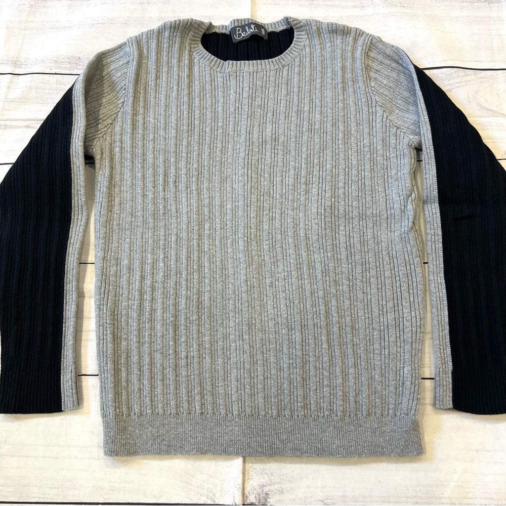 Belati Ribbed Crewneck Sweater